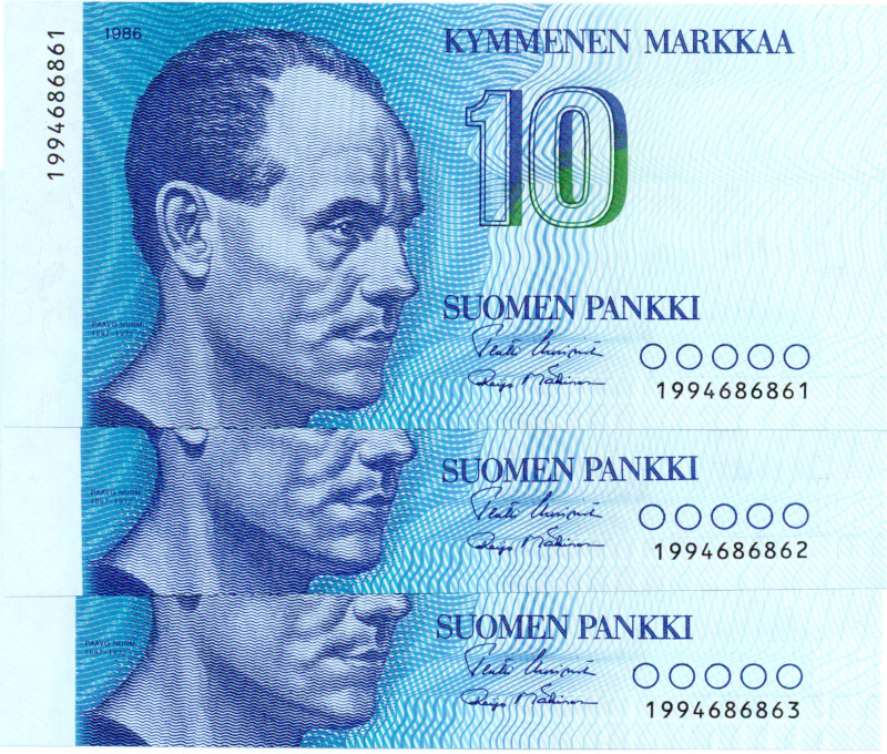 10 Markkaa 1986 199468686X kl.9
